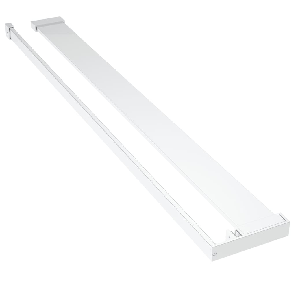Zástěna Do Průchozí Sprchy S Policí Chrom 90X195 Cm Esg/Hliník