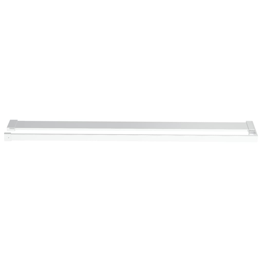 Zástěna Do Průchozí Sprchy S Policí Chrom 90X195 Cm Esg/Hliník
