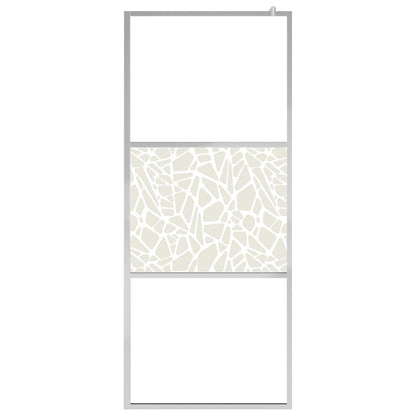 Zástěna Do Průchozí Sprchy S Policí Chrom 115X195 Cm Esg/Hliník