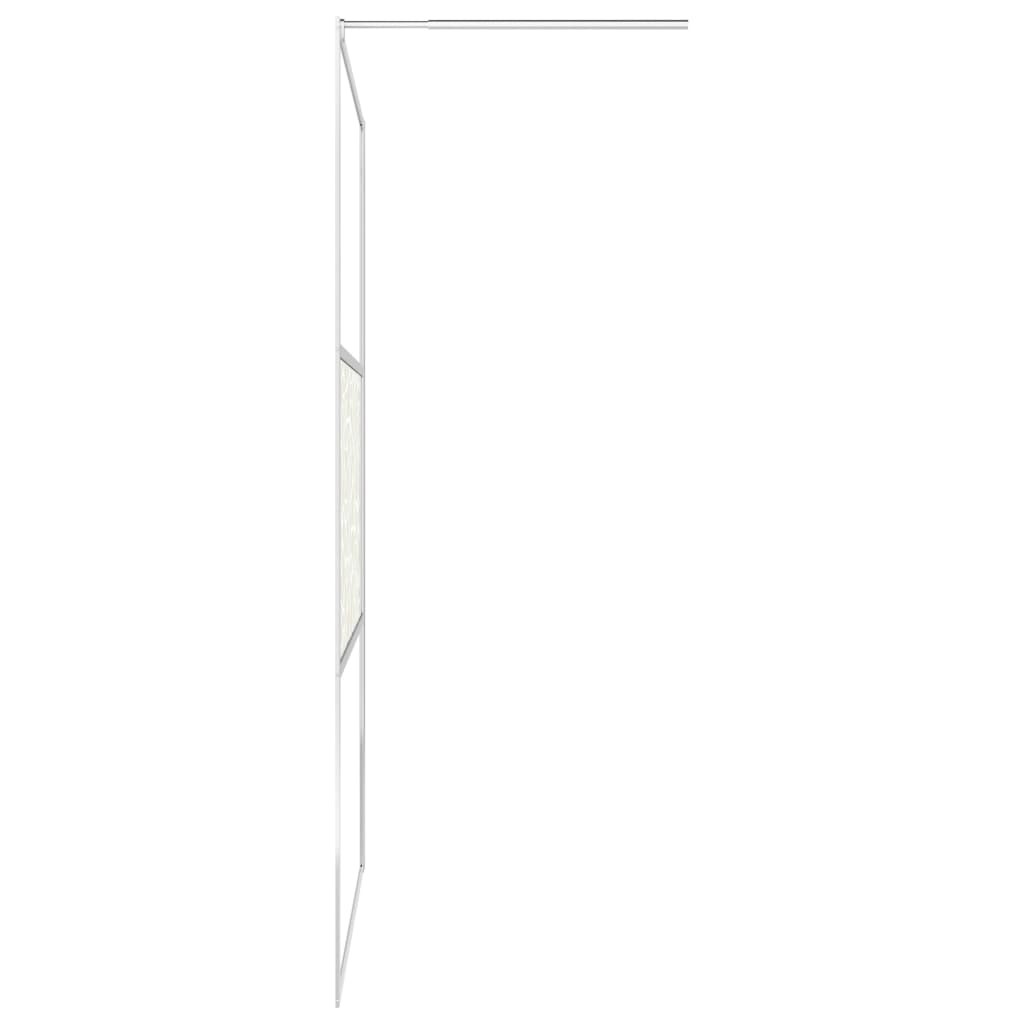Zástěna Do Průchozí Sprchy S Policí Chrom 115X195 Cm Esg/Hliník
