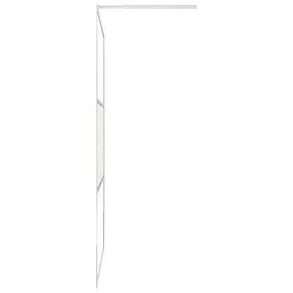 Zástěna Do Průchozí Sprchy S Policí Chrom 115X195 Cm Esg/Hliník