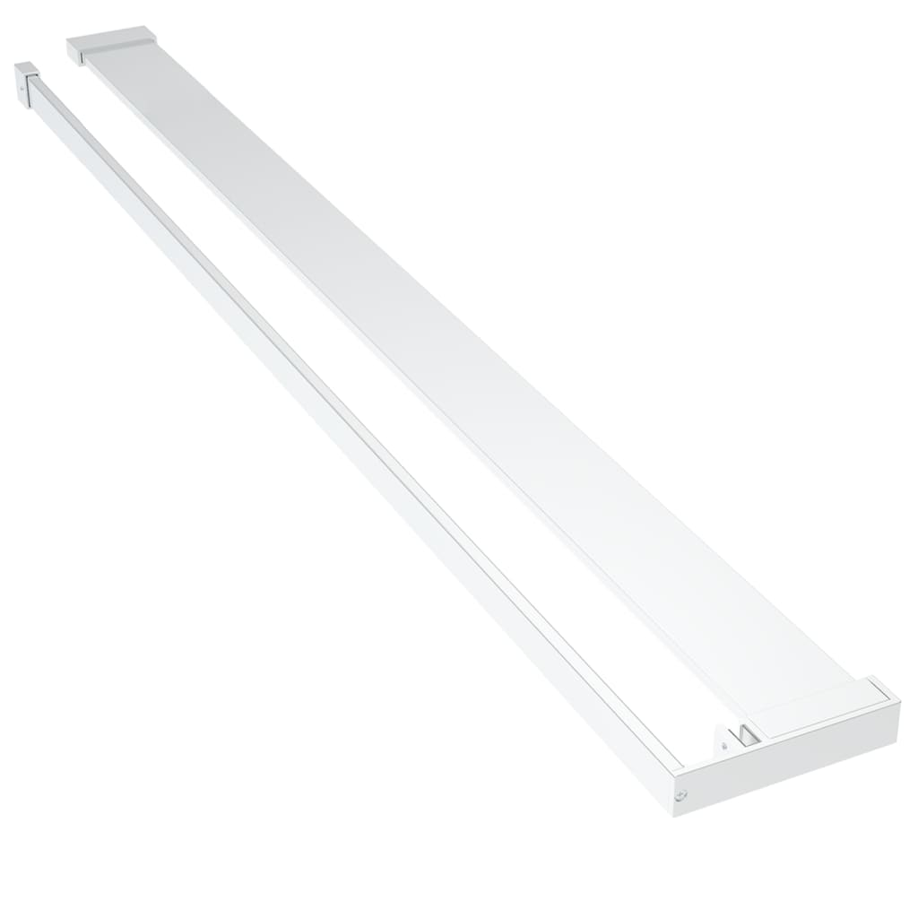 Zástěna Do Průchozí Sprchy S Policí Chrom 115X195 Cm Esg/Hliník