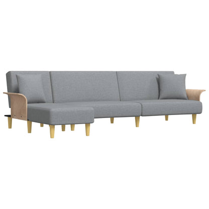 Rozkládací Pohovka Ve Tvaru L 279X140X70 Cm Textil