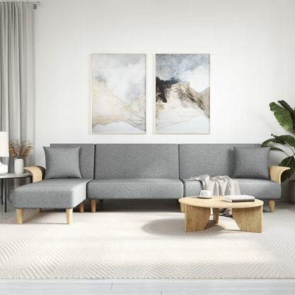 Rozkládací Pohovka Ve Tvaru L 279X140X70 Cm Textil