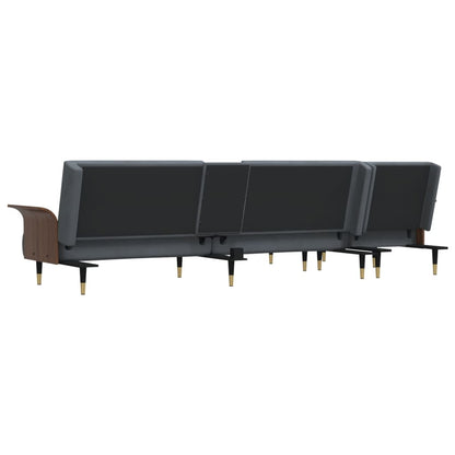 Rozkládací Pohovka Ve Tvaru L 279X140X70 Cm Samet