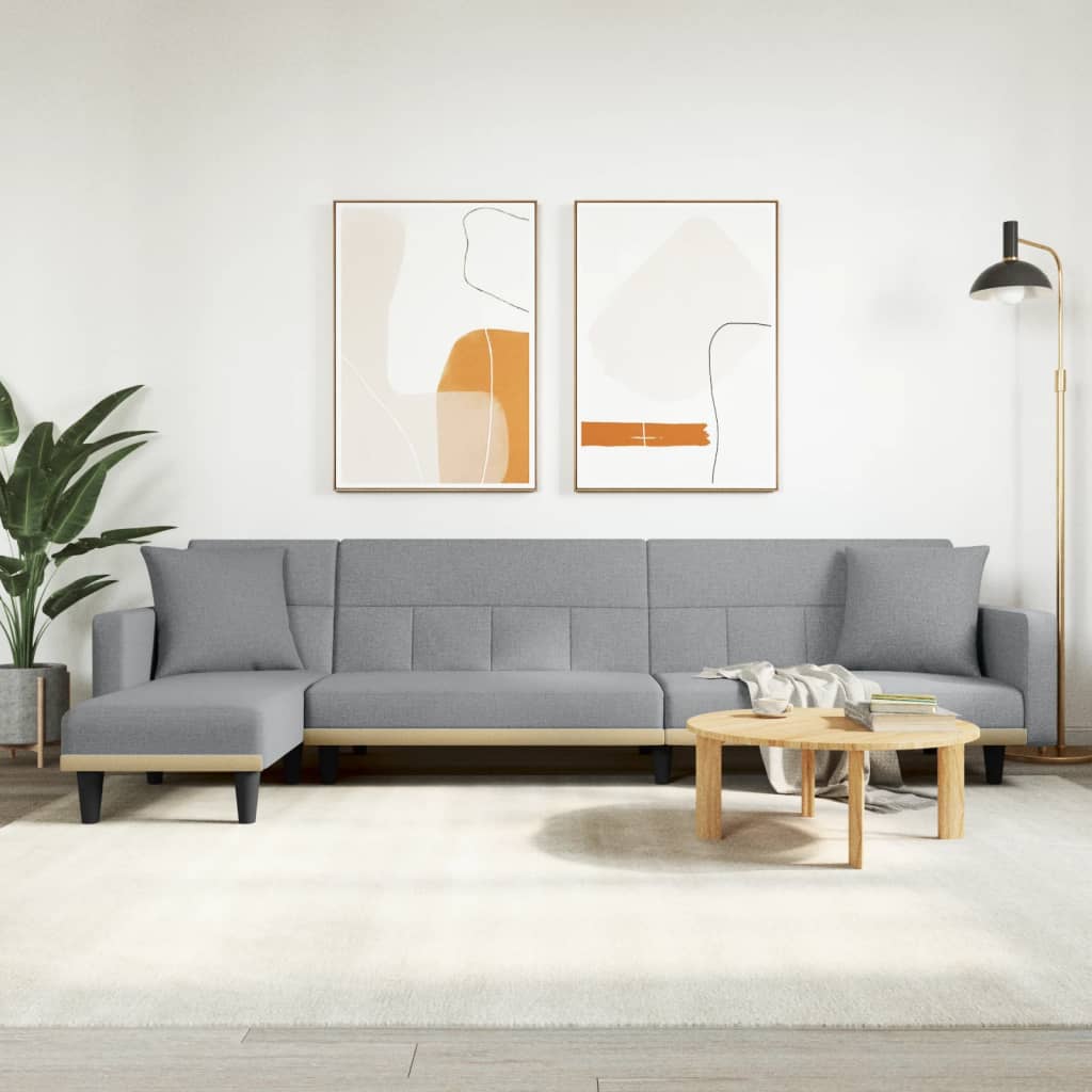 Rozkládací Pohovka Ve Tvaru L 275X140X70 Cm Textil