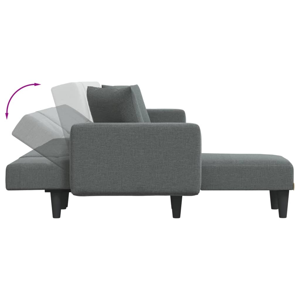 Rozkládací Pohovka Ve Tvaru L 275X140X70 Cm Textil