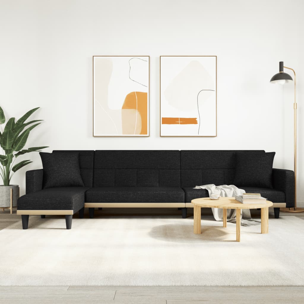 Rozkládací Pohovka Ve Tvaru L 275X140X70 Cm Textil