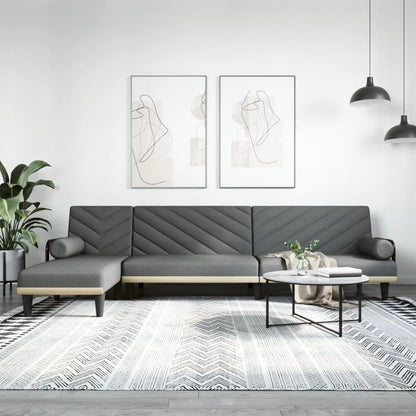 Rozkládací Pohovka Ve Tvaru L 260X140X70 Cm Textil