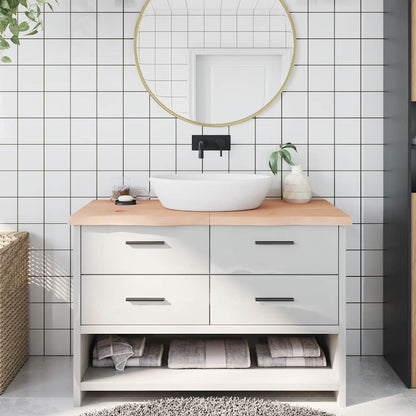 Koupelnová Deska 40X40X(2-6) Cm Neošetřené Masivní Dřevo Přírodní