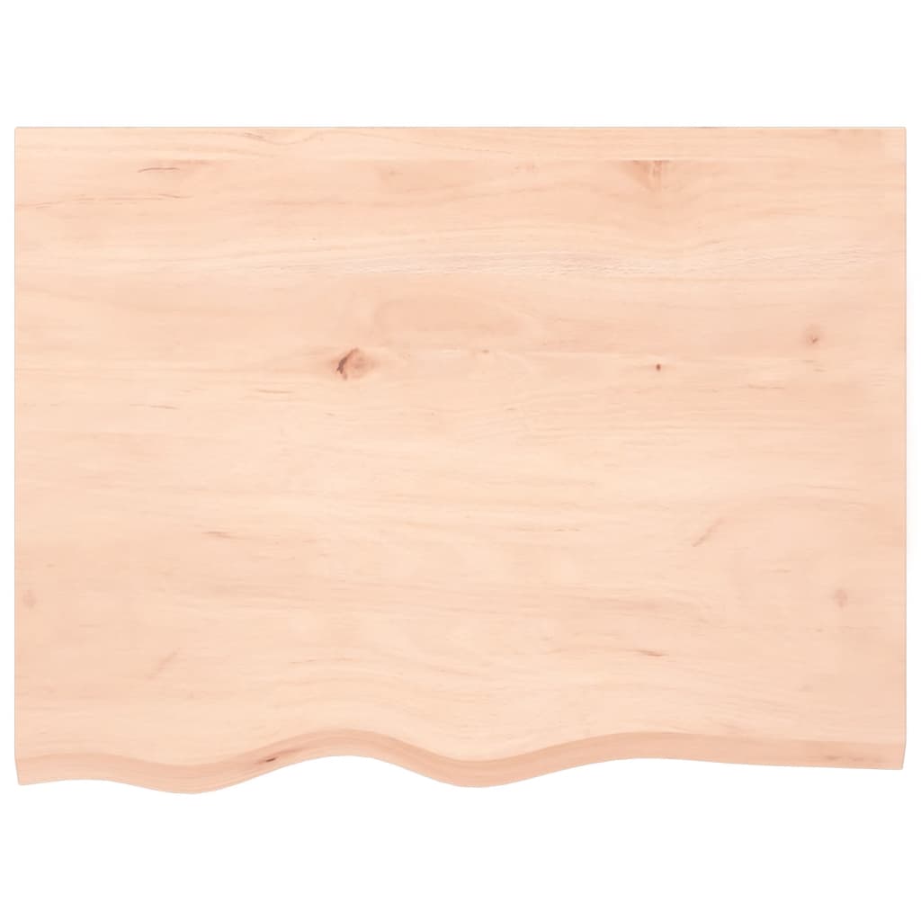 Stolní Deska 80X60X(2-6) Cm Neošetřený Masivní Dubové Dřevo