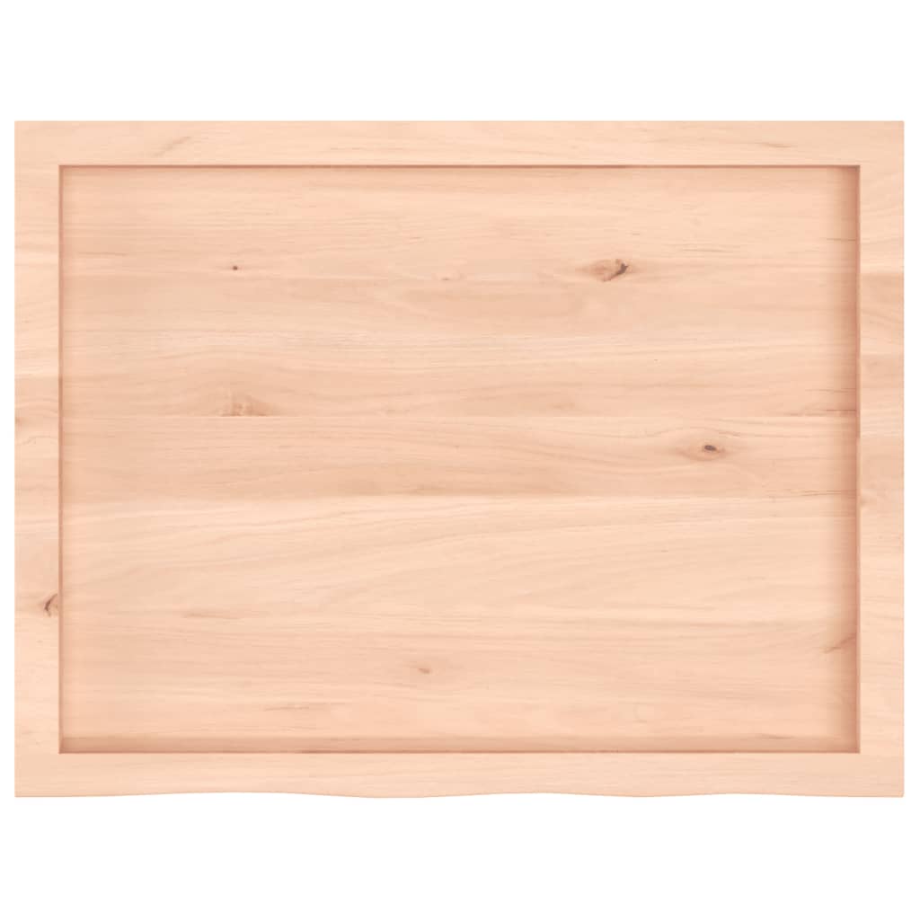 Stolní Deska 80X60X(2-6) Cm Neošetřený Masivní Dubové Dřevo