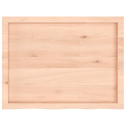 Stolní Deska 80X60X(2-6) Cm Neošetřený Masivní Dubové Dřevo
