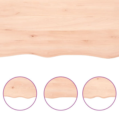 Stolní Deska 80X60X(2-6) Cm Neošetřený Masivní Dubové Dřevo