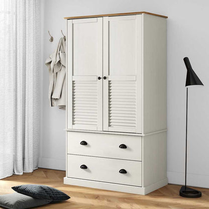 Šatní Skříň Vigo 90 X 55 X 170 Cm Masivní Borové Dřevo