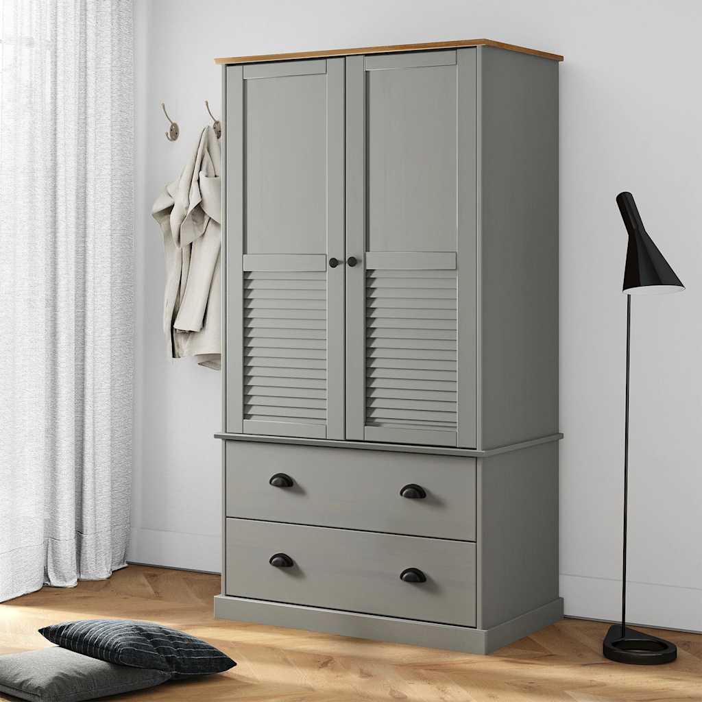 Šatní Skříň Vigo 90 X 55 X 170 Cm Masivní Borové Dřevo