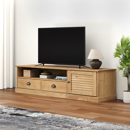Tv Stolek Vigo 156 X 40 X 40 Cm Masivní Borové Dřevo