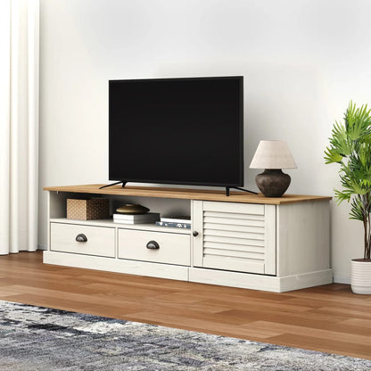 Tv Stolek Vigo 156 X 40 X 40 Cm Masivní Borové Dřevo