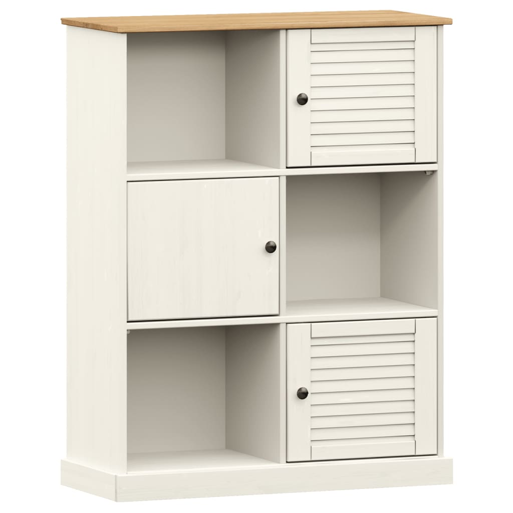 Knihovna Vigo 90 X 35 X 114,5 Cm Masivní Borové Dřevo