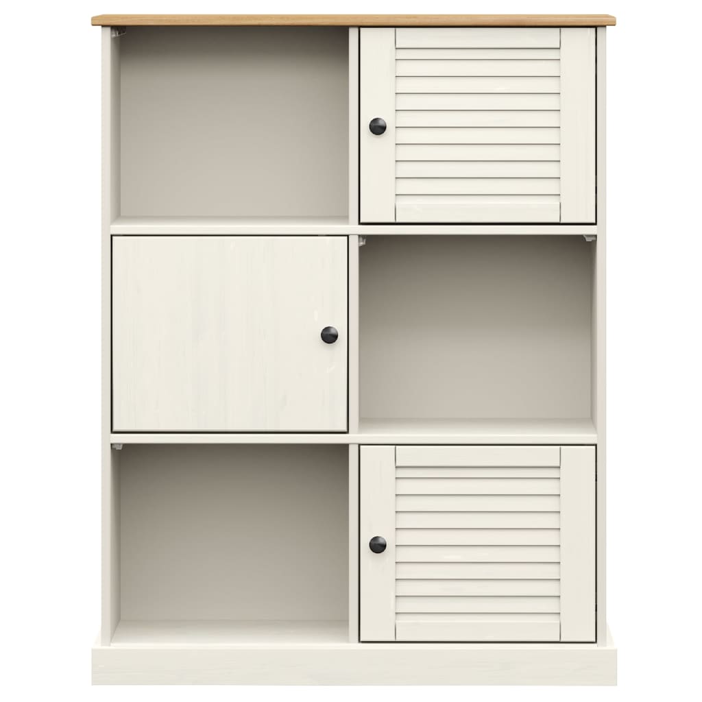 Knihovna Vigo 90 X 35 X 114,5 Cm Masivní Borové Dřevo