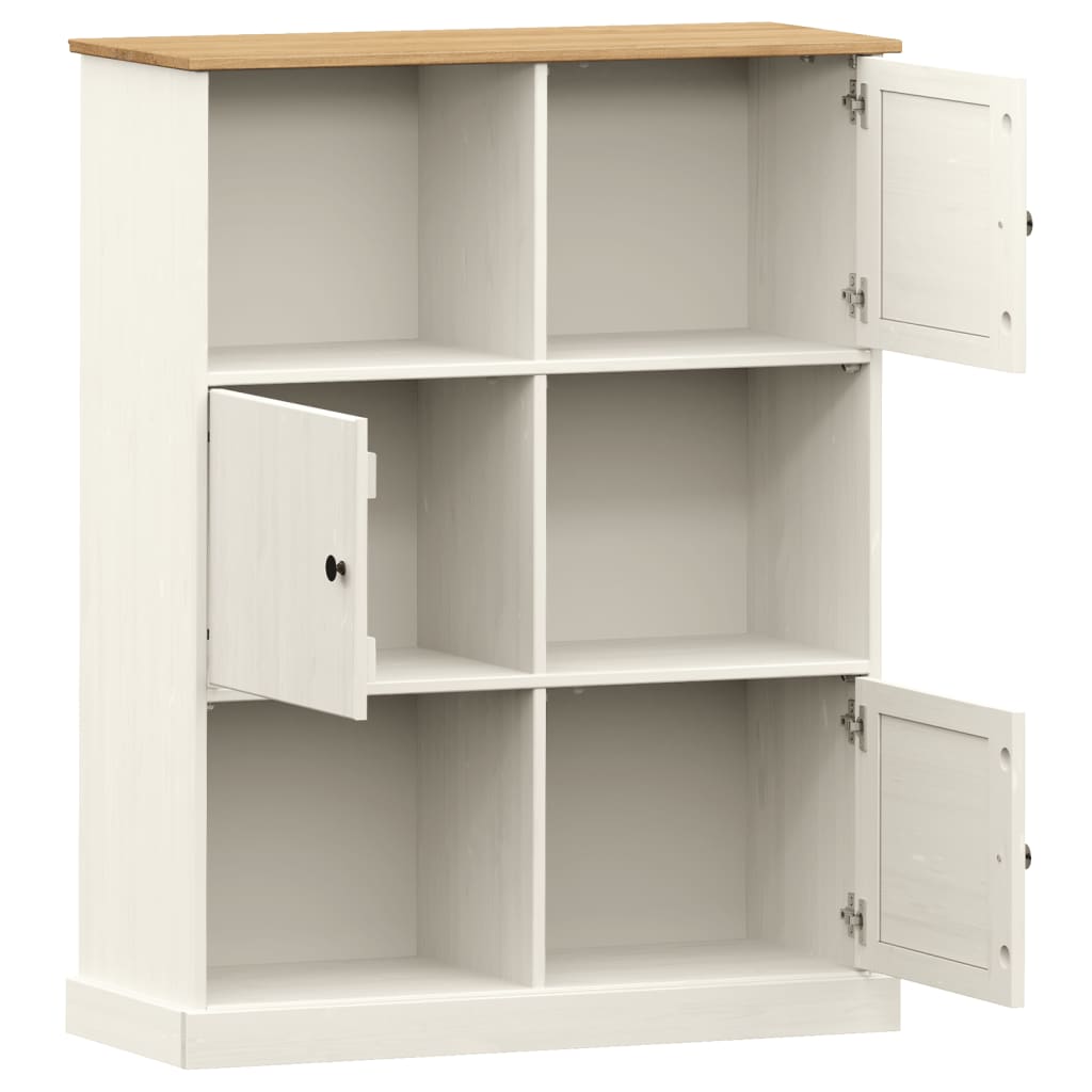 Knihovna Vigo 90 X 35 X 114,5 Cm Masivní Borové Dřevo