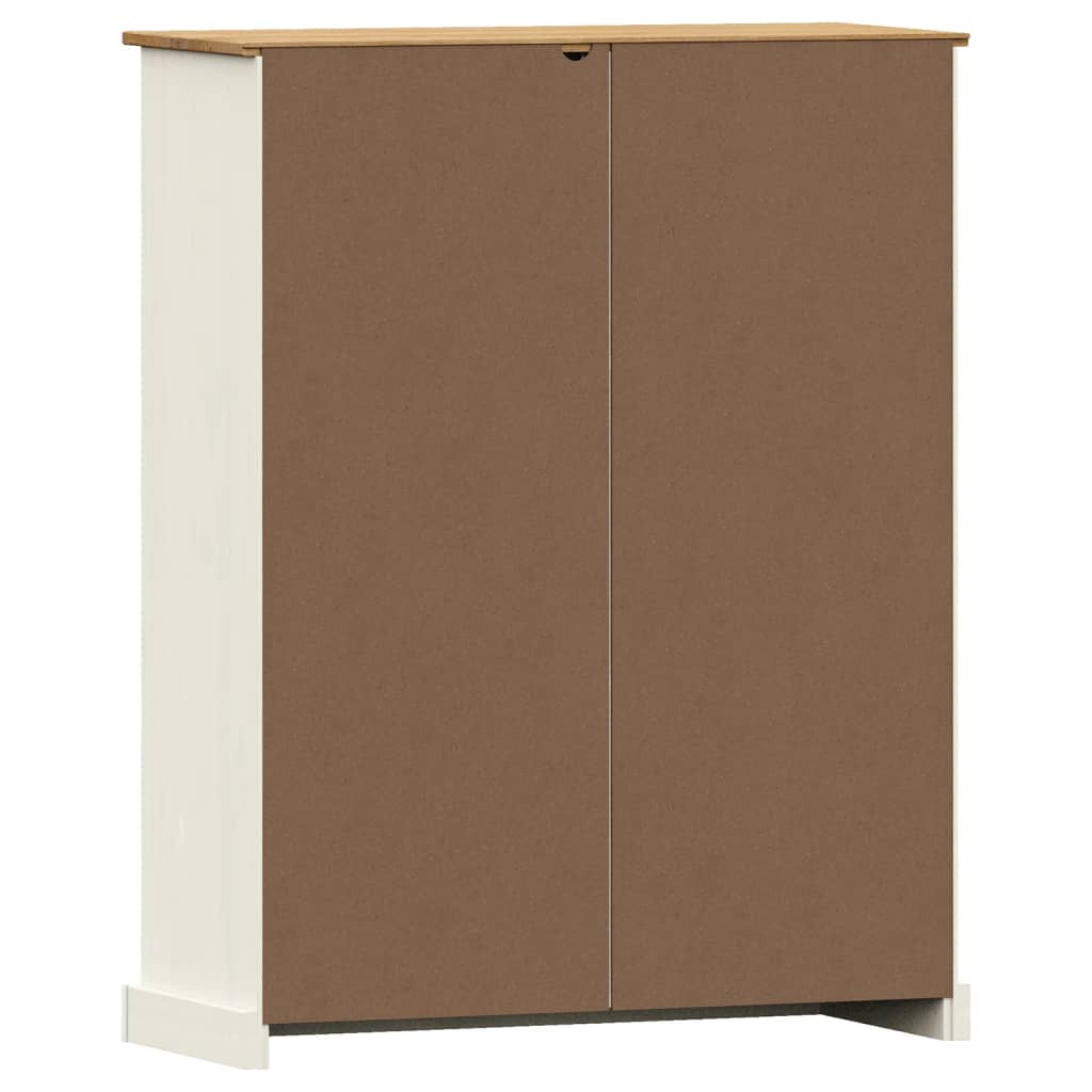 Knihovna Vigo 90 X 35 X 114,5 Cm Masivní Borové Dřevo