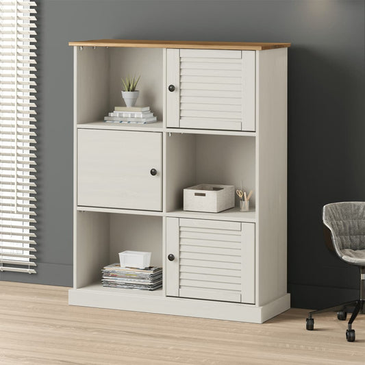 Knihovna Vigo 90 X 35 X 114,5 Cm Masivní Borové Dřevo