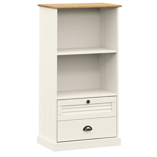 Knihovna Vigo 60 X 35 X 114,5 Cm Masivní Borové Dřevo