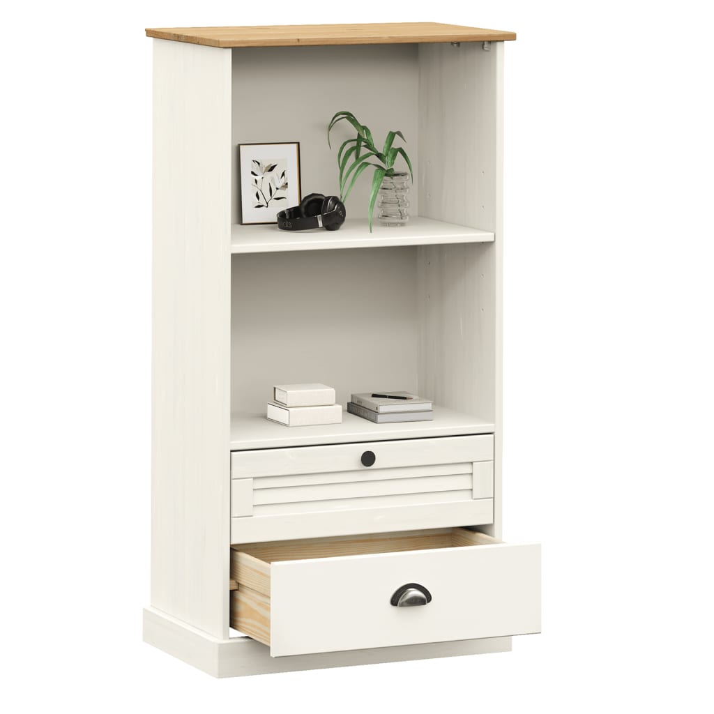 Knihovna Vigo 60 X 35 X 114,5 Cm Masivní Borové Dřevo