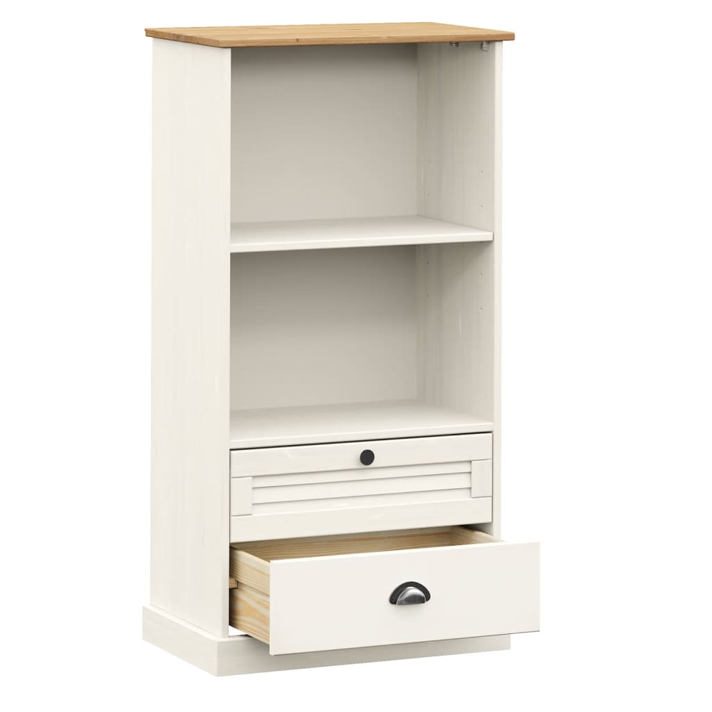 Knihovna Vigo 60 X 35 X 114,5 Cm Masivní Borové Dřevo