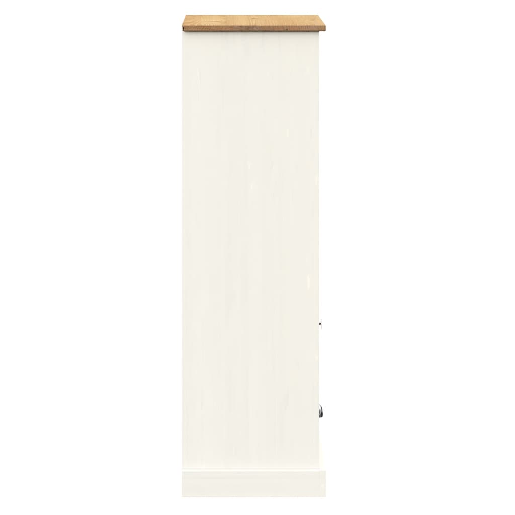 Knihovna Vigo 60 X 35 X 114,5 Cm Masivní Borové Dřevo