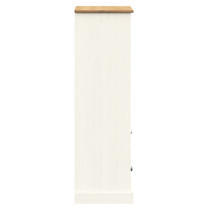 Knihovna Vigo 60 X 35 X 114,5 Cm Masivní Borové Dřevo