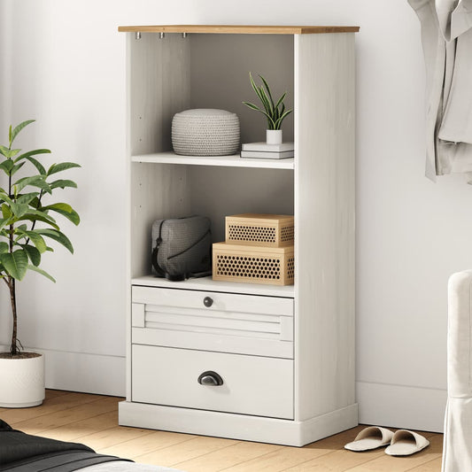 Knihovna Vigo 60 X 35 X 114,5 Cm Masivní Borové Dřevo