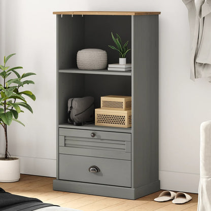 Knihovna Vigo 60 X 35 X 114,5 Cm Masivní Borové Dřevo