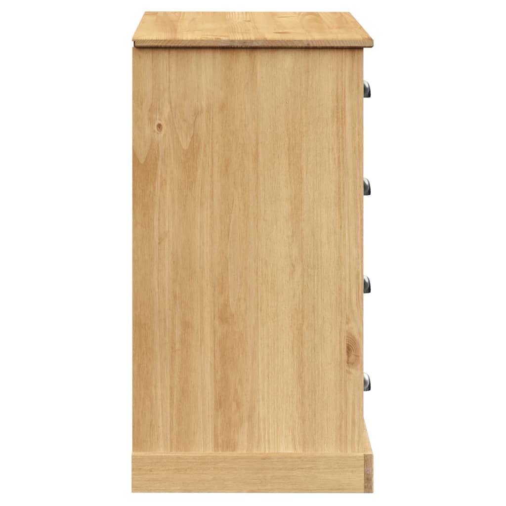 Příborník Se Zásuvkami Vigo 113X40X75 Cm Masivní Borové Dřevo
