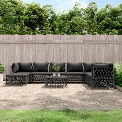 6Dílná Zahradní Souprava S Poduškami Ocel
