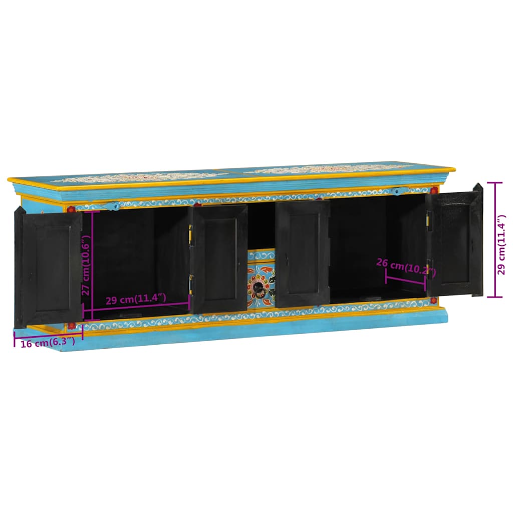 Tv Skříňka 110 X 30 X 40 Cm Masivní Mangovníkové Dřevo