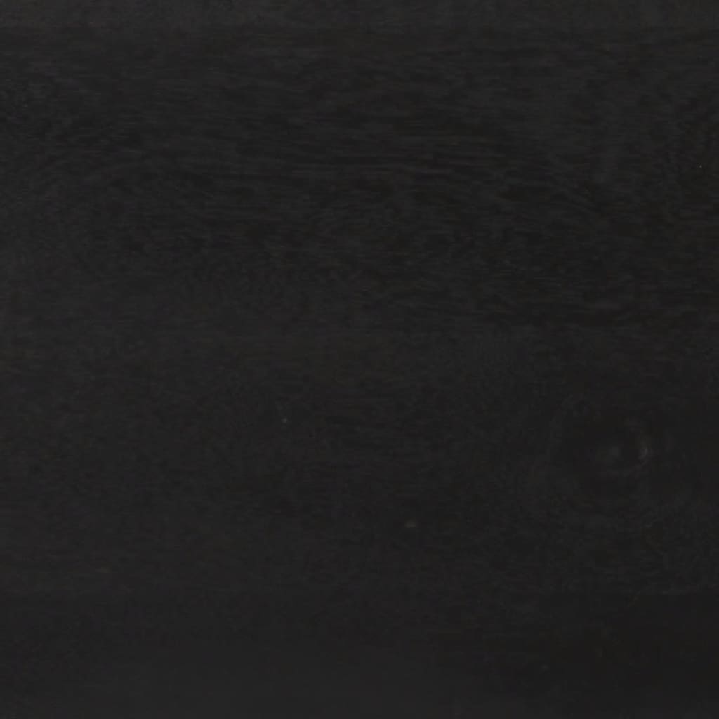 Příborník Černý A Zlatý 110X30X75 Cm Masivní Mangovníkové Dřevo