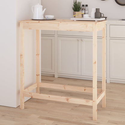 Barový Stolek 100 X 50 X 110 Cm Masivní Borové Dřevo