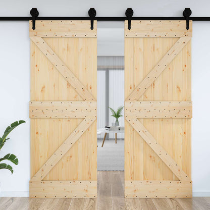 Dveře Narvik Přírodní 70 X 210 Cm Masivní Borové Dřevo