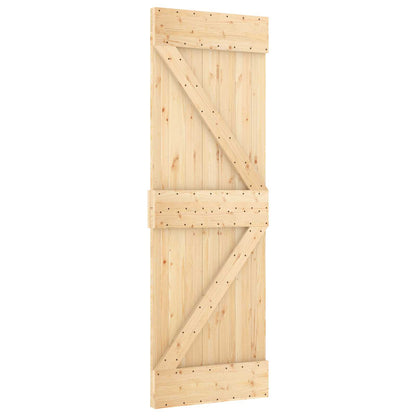 Dveře Narvik Přírodní 70 X 210 Cm Masivní Borové Dřevo