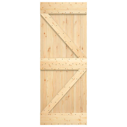 Dveře Narvik Přírodní 70 X 210 Cm Masivní Borové Dřevo