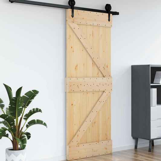 Dveře Narvik Přírodní 85 X 210 Cm Masivní Borové Dřevo