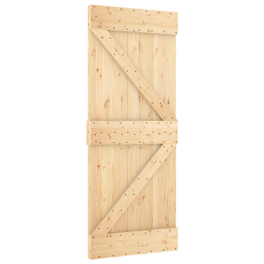 Dveře Narvik Přírodní 85 X 210 Cm Masivní Borové Dřevo