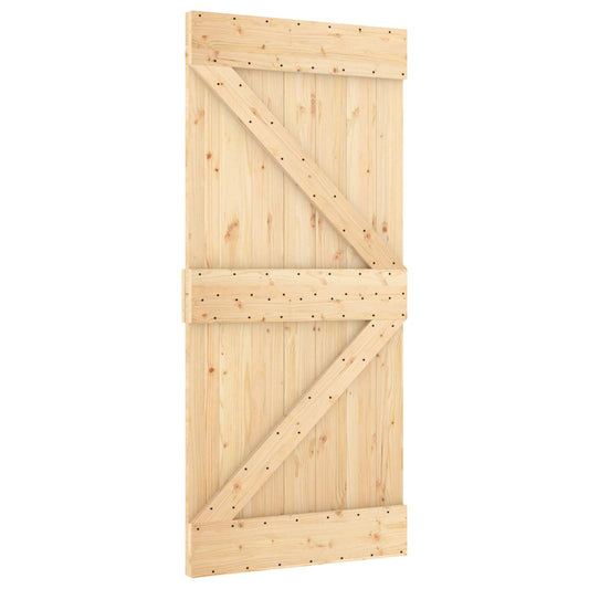 Dveře Narvik Přírodní 95 X 210 Cm Masivní Borové Dřevo