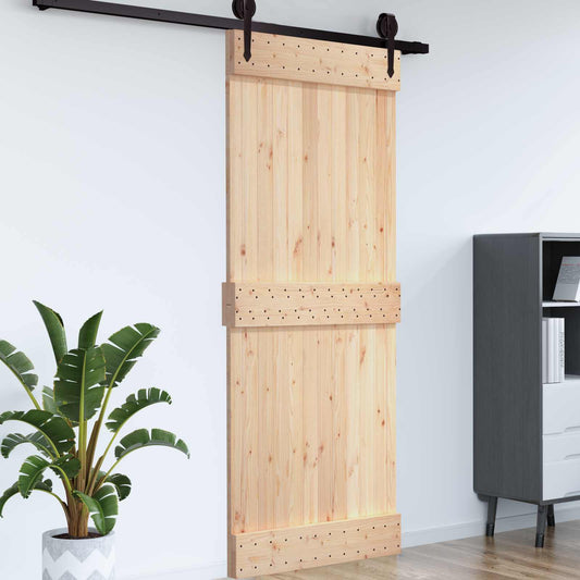 Dveře Narvik Přírodní 70 X 210 Cm Masivní Borové Dřevo