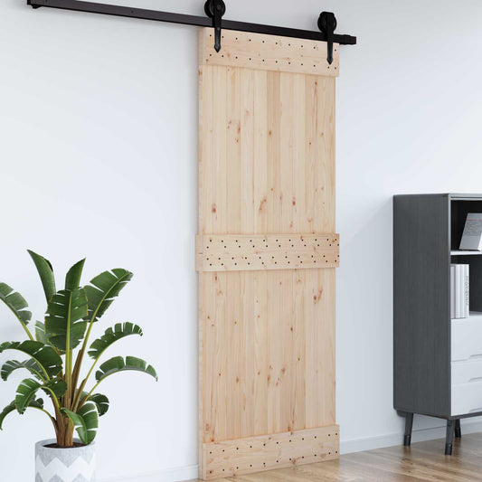 Dveře Narvik Přírodní 80 X 210 Cm Masivní Borové Dřevo