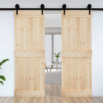 Dveře Narvik Přírodní 80 X 210 Cm Masivní Borové Dřevo