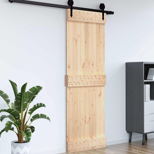 Dveře Narvik Přírodní 85 X 210 Cm Masivní Borové Dřevo