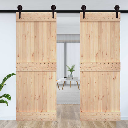 Dveře Narvik Přírodní 85 X 210 Cm Masivní Borové Dřevo